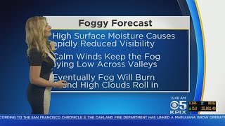 TODAY'S FORECAST:  Foggy with stormy weather on the way -- the latest from the KPIX 5 Weather Team