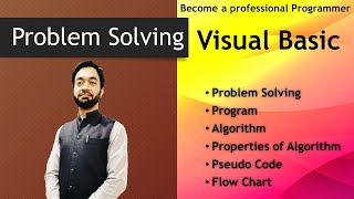Problem Solving | Algorithm | Pseudo code | Flowchart | Visual Basic | M. Hassan Hashmi