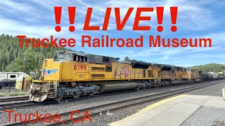 🔴Live🔴 Truckee, California (PTZ) Truckee Railroad Museum Cam (UP'S ROSEVILLE SUB)