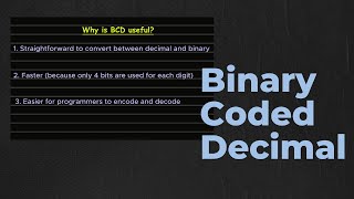 Binary Coded Decimal (BCD) | A level Computer Science (9618) | Chapter 1