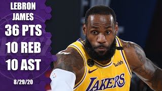 LeBron James highlights: 36 points in triple-double for Lakers vs. Blazers | 2020 NBA Playoffs