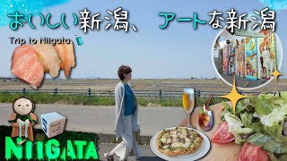＜新潟 旅行＞おすすめグルメと観光の1泊2日車なし旅vlog。越後妻有里山現代美術館などアートも堪能！