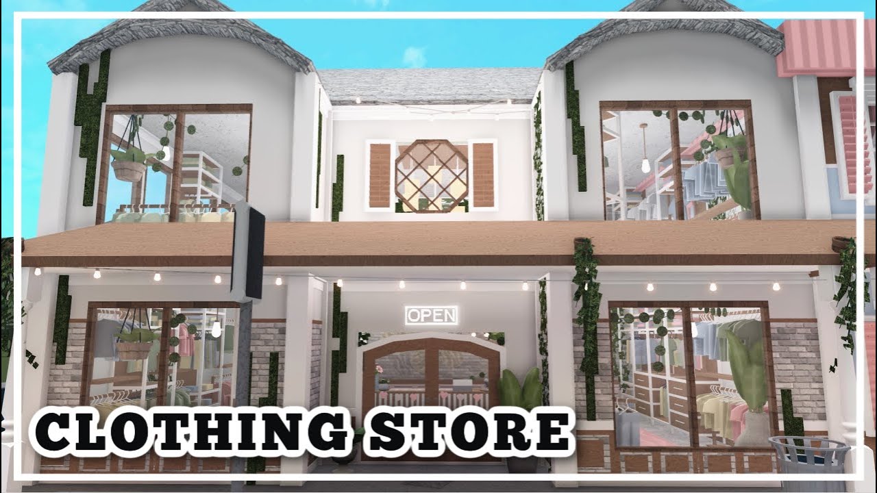 Aesthetic Pastel Clothing Store Speed Build | BLOXBURG ROBLOX ...