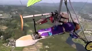 Powerd Hang Gliding style of Japan prone type MIYAZAKI FLIGHT20140424