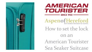 How To Set The  TSA Lock On An American Tourister Sea Seeker Suitcase