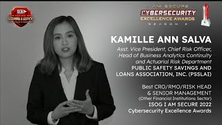 KAMILLE ANN SALVA,AVP, CRO, Head of Actuarial (PSSLAI)-Best CRO,Cybersecurity Excellence Awards 2022