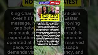 King Charles Under Fire 😳 Easter Message Sparks Modern Royal Debate #royalfamily #royaldrama