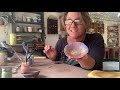 Home Pottery School Video 13 - Lockdown Learning - Make a lace resist dish and use underglazes