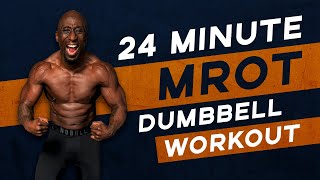 24 Minute Dumbbell HIIT Workout – Total Body Lean Muscle Circuit