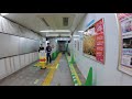 【4k乗換動画】東京メトロ　丸ノ内線・銀座線　赤坂見附駅―半蔵門線　永田町駅　乗換え　工事中で激セマ通路