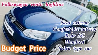 அட்டகாசமான ஒரு Volkswagen vento highline seden கார் பட்ஜெட் விலையில் விற்பனைக்கு | used cars