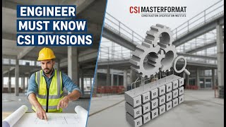 Engineer Must Know CSI Divisions What is CSI Master Format Construction Specification Institute #csi