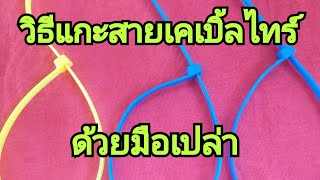 สายเคเบิ้ลไทร์ใช้แล้วอย่าตัดแกะออกง่ายนิดเดียว