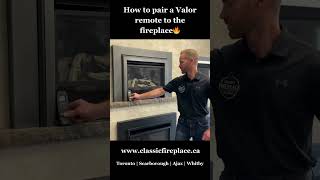 How to pair a Valor remote to the fireplace (Valor Fireplace Help) #shorts