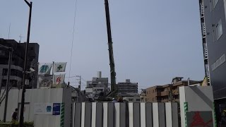 アパホテル＆リゾート〈西新宿五丁目駅タワー〉の建設状況（2017年3月18日）