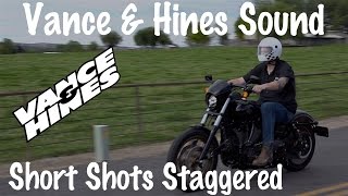 Sound of Vance \u0026 Hines Shortshots Staggered Exhaust on Harley | Comparison \u0026 Review