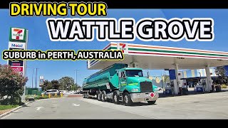 Driving Tour: WATTLE GROVE, Suburb in Perth, Australia // Close to Perth Airport