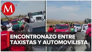 Un grupo de taxistas golpean a automovilista en Tijuana