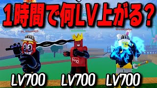 【第2の海】LV2450のプロはLV700から1時間で何LV上げれる？【ブロックスフルーツ】【ロブロックス/ROBLOX】