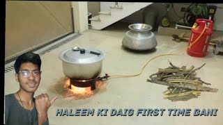 Abdullah ny First Time Ghar Mein Haleem ki Daig Banai 😱 || Delicious Homemade Haleem🤤 ||