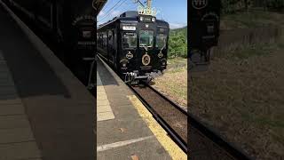 和歌山電鐵貴志川線たま電車ミュージアム号和歌山行き岡崎前駅到着