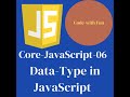 JavaScript Data Types Tutorial in Hindi / Urdu #javascript #2023