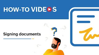 Zoho Sign How to - Signing documents online