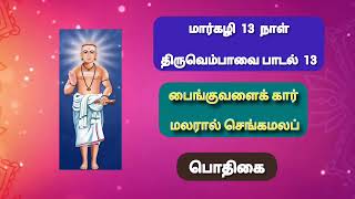 மார்கழி 14 நாள் திருவெம்பாவை-பாடல் பைங்குவளைக் கார் மலரால் செங்கமலப் மானிக்கவாசகர் thiruvempavai