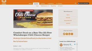 YUMMY! Whataburger introduces the all new Chili Cheeseburger