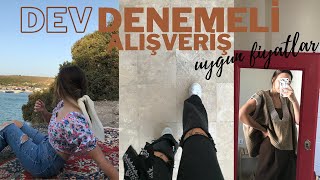 SOHBETLİ DEV DENEMELİ ALIŞVERİŞ | trendyol, addax, mydukkan, h\u0026m #tryonhaul #alışveriş