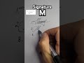 how to sign with the letter M