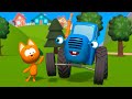 Inflables y globos de colores & Tractor Azul | Juegos infantiles y dibujos animados | El gatito Koté