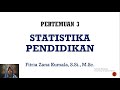 STATISTIKA PENDIDIKAN PERTEMUAN 3- MACAM-MACAM DIAGRAM UNTUK DATA TIDAK TERKELOMPOK DAN TERKELOMPOK