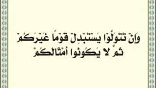 فارس عباد / وَإِن تَتَوَلَّوْا يَسْتَبْدِلْ قَوْمًا غَيْرَكُمْ ثُمَّ لَا يَكُونُوا أَمْثَالَكُم