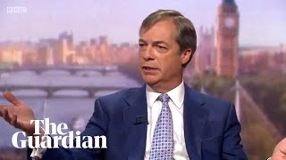Nigel Farage blasts BBC for being 'ridiculous' and 'ludicrous' on Andrew Marr show