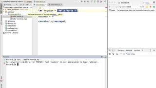 javascript | typescript Variable Declaration with type annotation