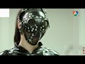 Female killer in a catsuit and a weird mask