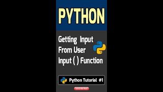 Python User Input | #18 Python Tutorial for Beginners | User input in Python | Command Line Input