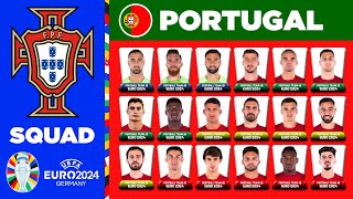 PORTUGAL SQUAD EURO 2024 | PORTUGAL SQUAD DEPTH EURO 2024 | UEFA EURO 2024 GERMANY