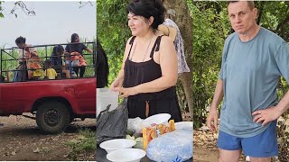 Gaelito nos Acompaña al Río😊Doña Doris Lleva a Doña Fabiana al Río