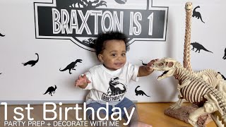 Baby's First Birthday Party Prep with me | First Birthday Party Ideas for Boys!