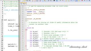 C Programming Language Video Tutorials for Beginners 81 mktime Function 2