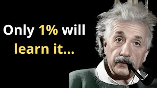 10 conseils d'Albert Einstein, mais seulement 1% les feront |famous quotes from albert einstein