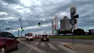 Rosario, Argentina. Atardecer por el río - Vista Auto - Rosario Sunset Driving