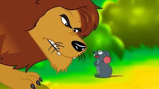 Le Lion et Le Rat | Fable de La Fontaine |  dessin animé en français avec les P'tits z'Amis