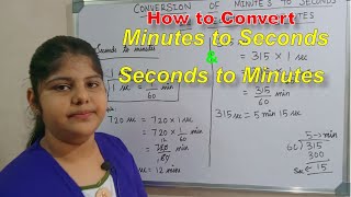 HOW TO CONVERT MINUTES TO SECONDS AND SECONDS TO MINUTES | Minutes to Seconds and Seconds to Minutes