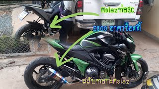 Z800 Akraprovic Shorty Exhaust Z800สลับท่อกับMSlaz จะลั่นแค่ไหนไปดูกันครับ