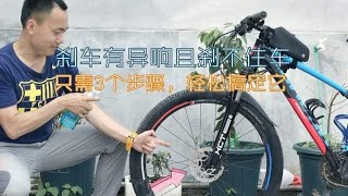 自行车刹车有异响而且还刹不住？只需这3个步骤，就能轻松搞定它