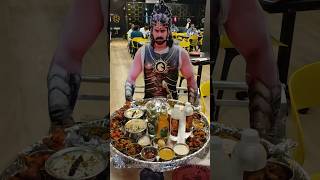 Bahubali Thali at ₹1999/- in Naidu Gari Kunda Biriyani #bahubalithali