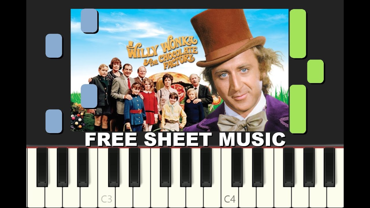 PURE IMAGINATION From Willy Wonka & The Chocolate Factory, 1971, Piano ...